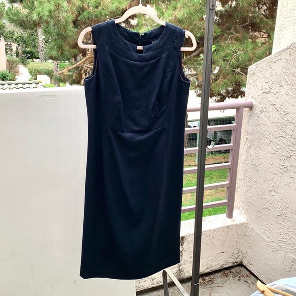 Brooks Brothers Dark Navy Sleeveless Dress - Picture 3 of 8